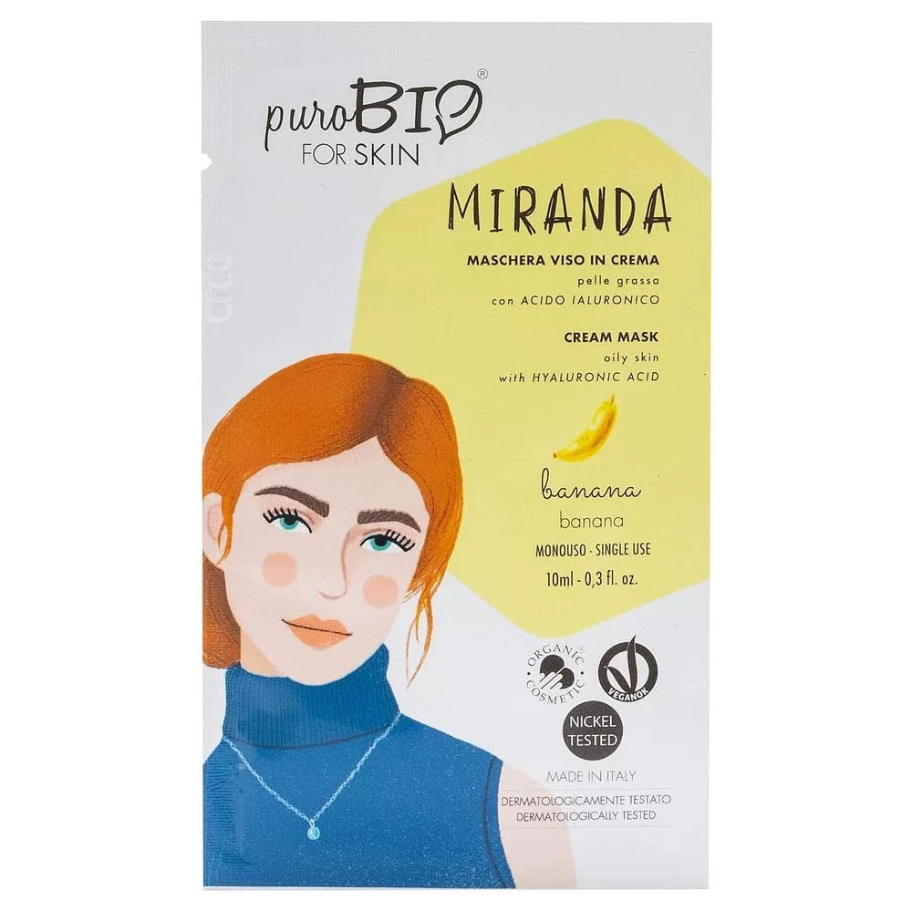 Masque Crème Miranda – Peau Grasse – PUROBIO Banane