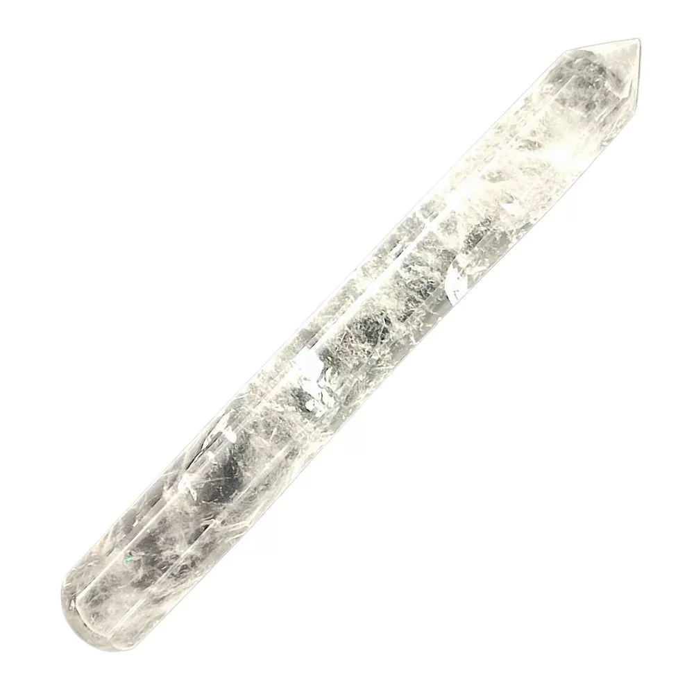 Baguette de soins énergétiques en cristal de roche grade A 17cm STONOOD