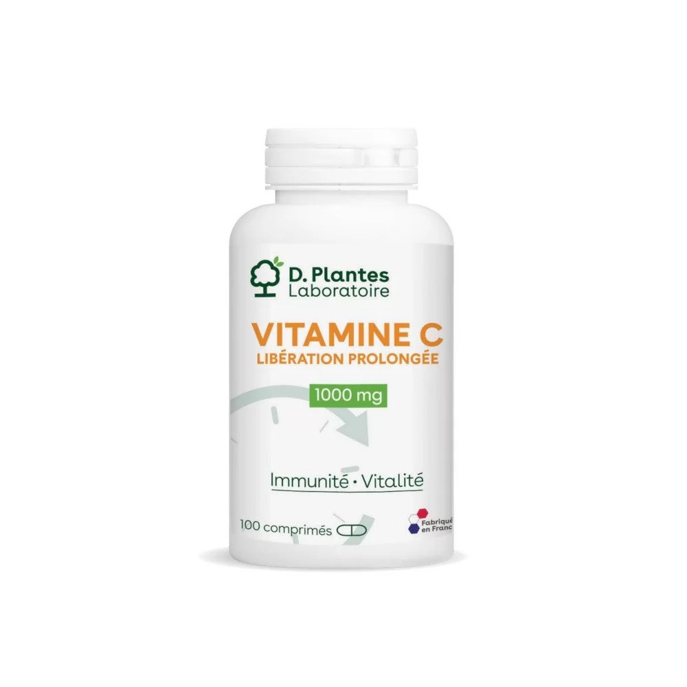 Vitamine C libération prolongée 1g 100 comprimés D.Plantes