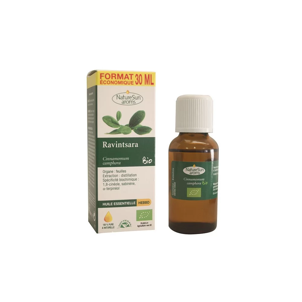 Huile essentielle de ravintsara 30 ml NatureSun aroms BIO et VEGAN