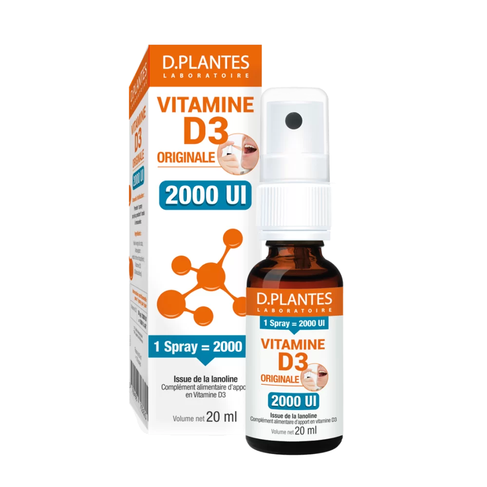 Vitamine D3 2000 UI spray 20 ml D. Plantes Laboratoire