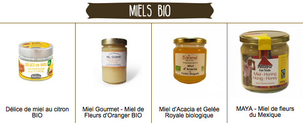 Miels bio et onctueux